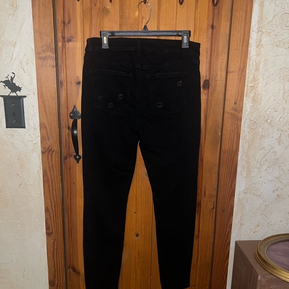 Black Denim distressed jeans. Size 13 new without tag - Picture 5 of 6